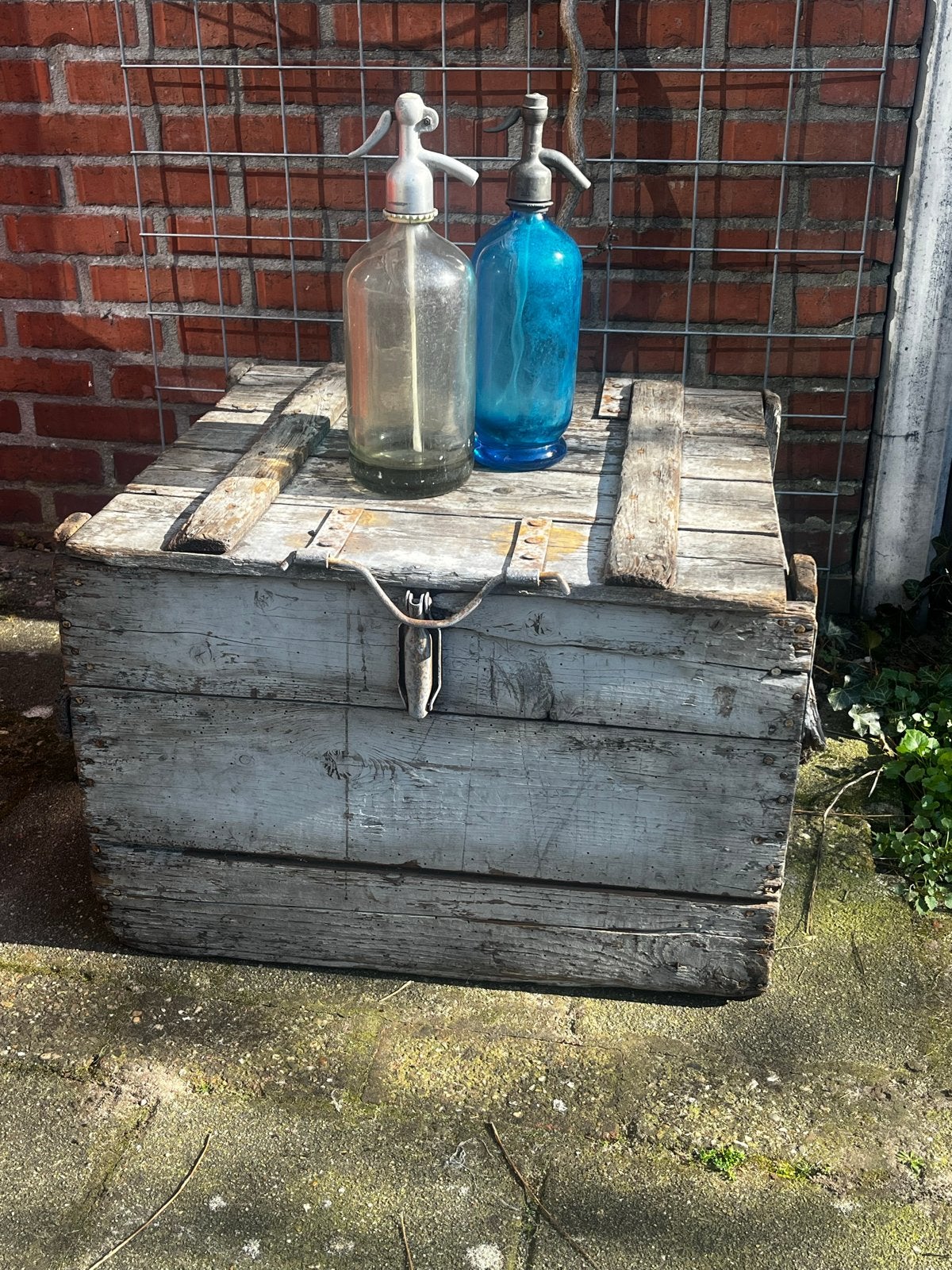 Oude houten kist - decoratief, Ophalen
