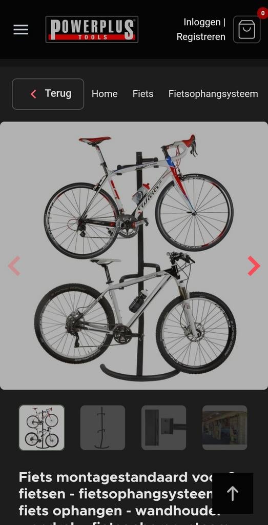 Powerplus Tools Fiets Ophangsysteem - Montagestandaard, Fietsen en Brommers, Fietsaccessoires | Overige Fietsaccessoires, Ophalen of Verzenden