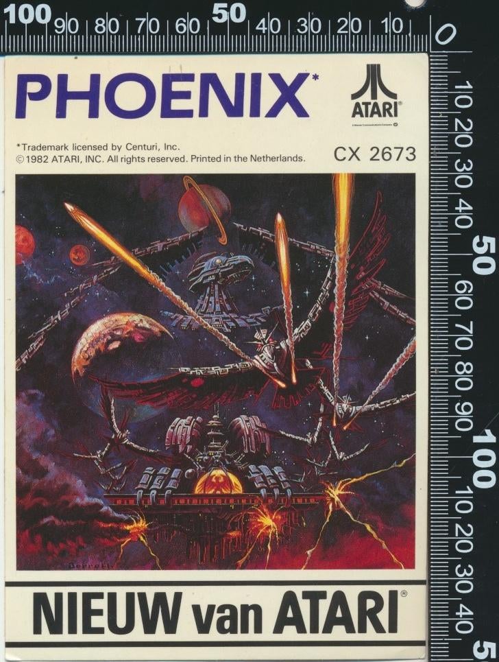 Sticker:Atari - Phoenix, Ophalen of Verzenden, Zo goed als nieuw, Bedrijf of Vereniging