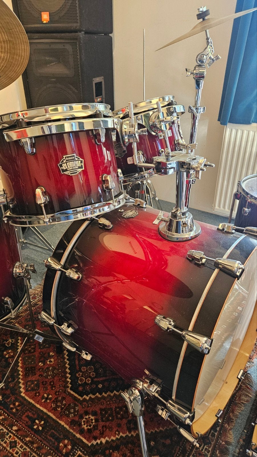 Drumstel Ludwig met 22 inch bassdrum, z.g.a.n.!, Ophalen, Zo goed als nieuw, Ludwig