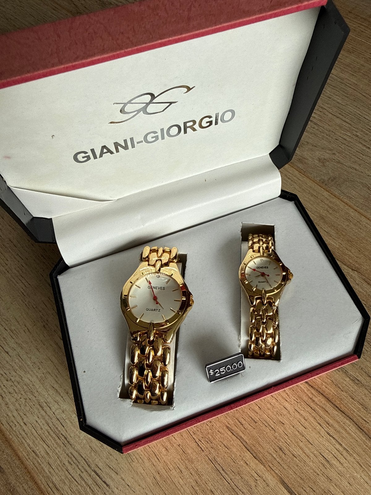 Giani-Giorgio Horlogeset (2 stuks) - Goudkleurig, Overige materialen, Polshorloge, Zo goed als nieuw, Ophalen
