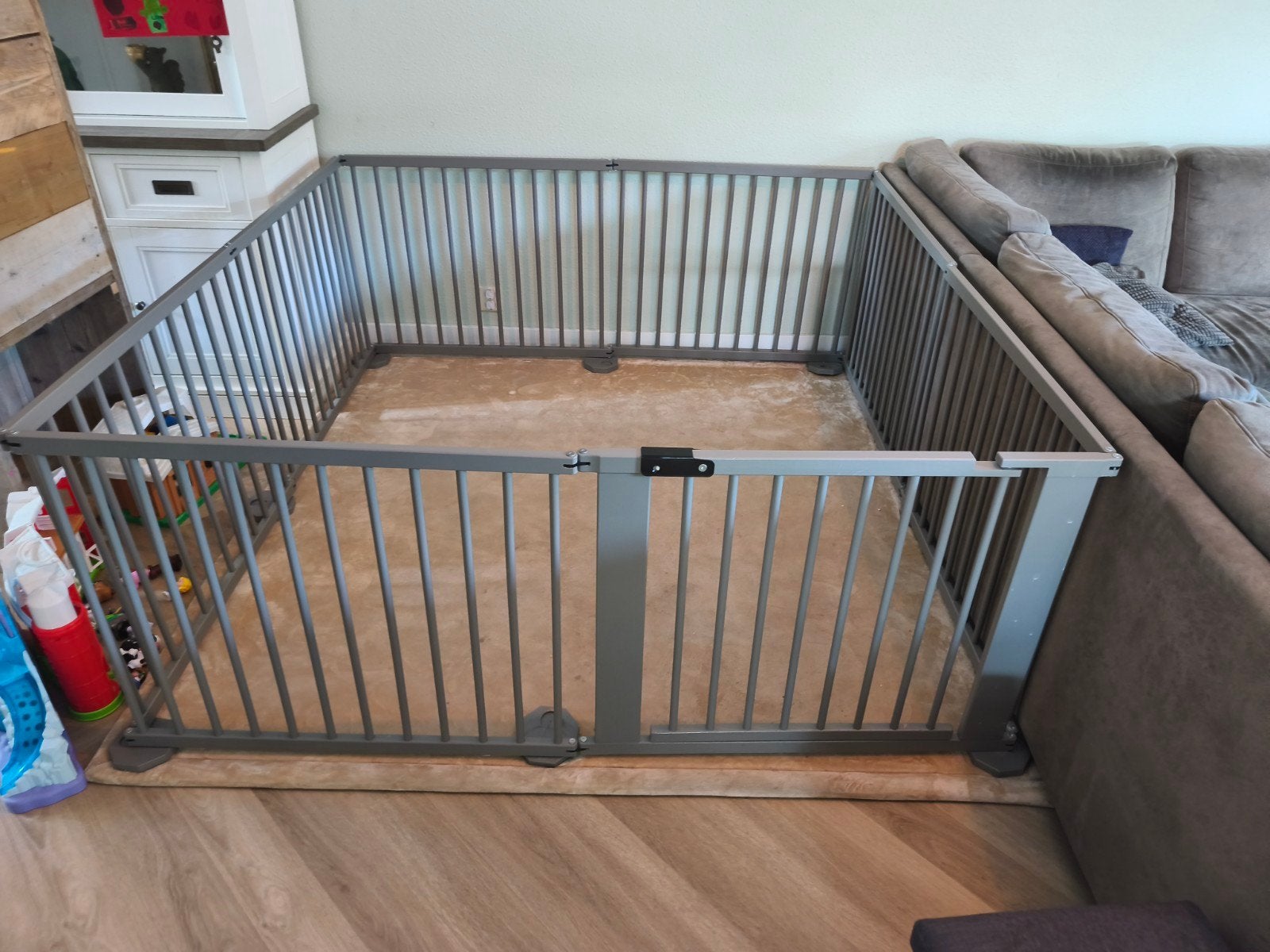 Houten speelbox - 180x180cm, vierkant, hoogte 72cm, Kinderen en Baby's, Boxen, Ophalen, Zo goed als nieuw