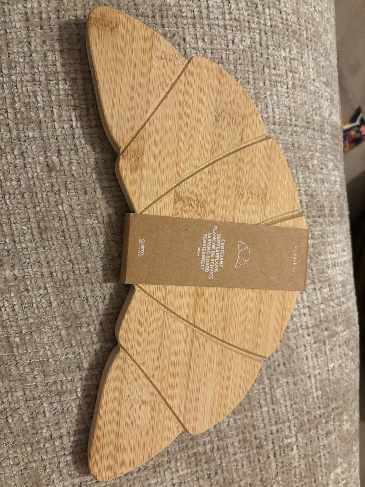 Croissant Snij-/serveerplank van bamboe, Hout, Snij-/serveerplank, Nieuw, Ophalen of Verzenden