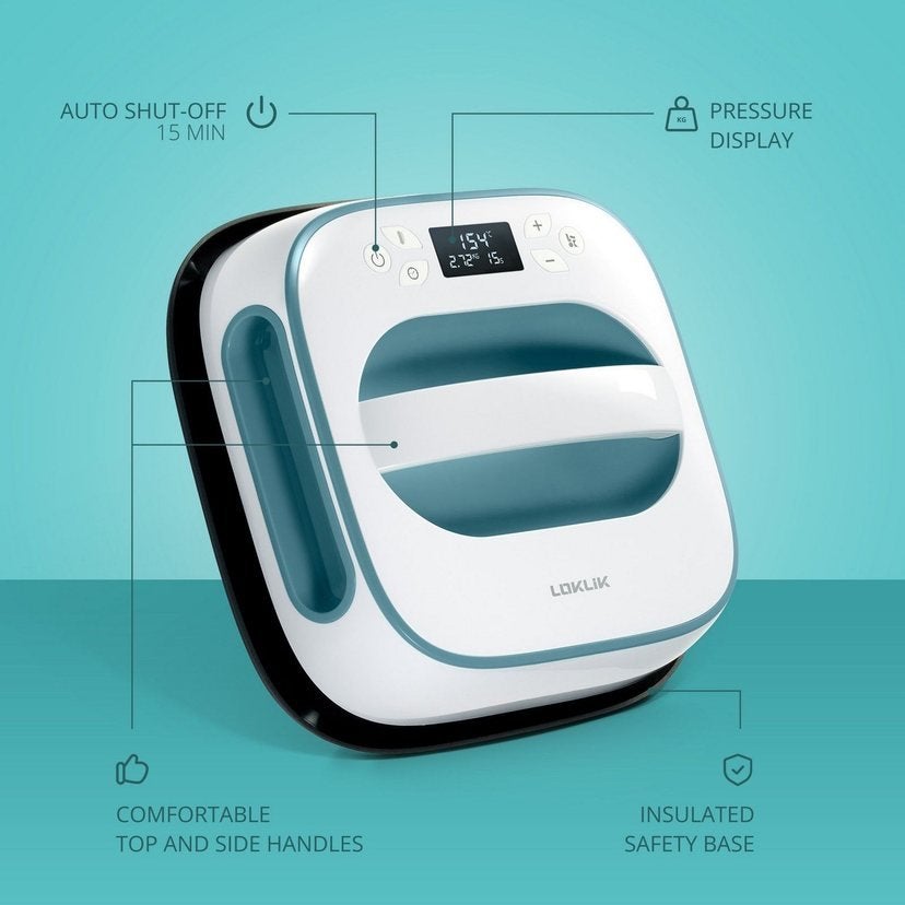LOKLiK Easy Heat Press - Veelzijdige Hittepers voor Creatiev, Ophalen, Nieuw, Meerkleurig, Kunststof