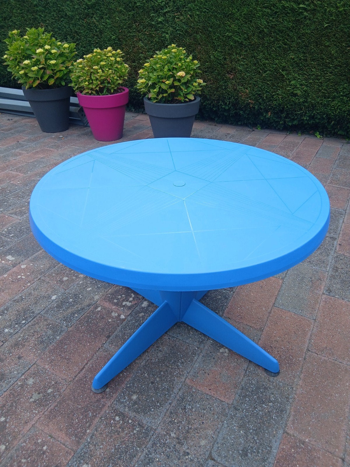 Tuintafel, Tuin en Terras, Tuintafels, Ophalen, Gebruikt, Rond