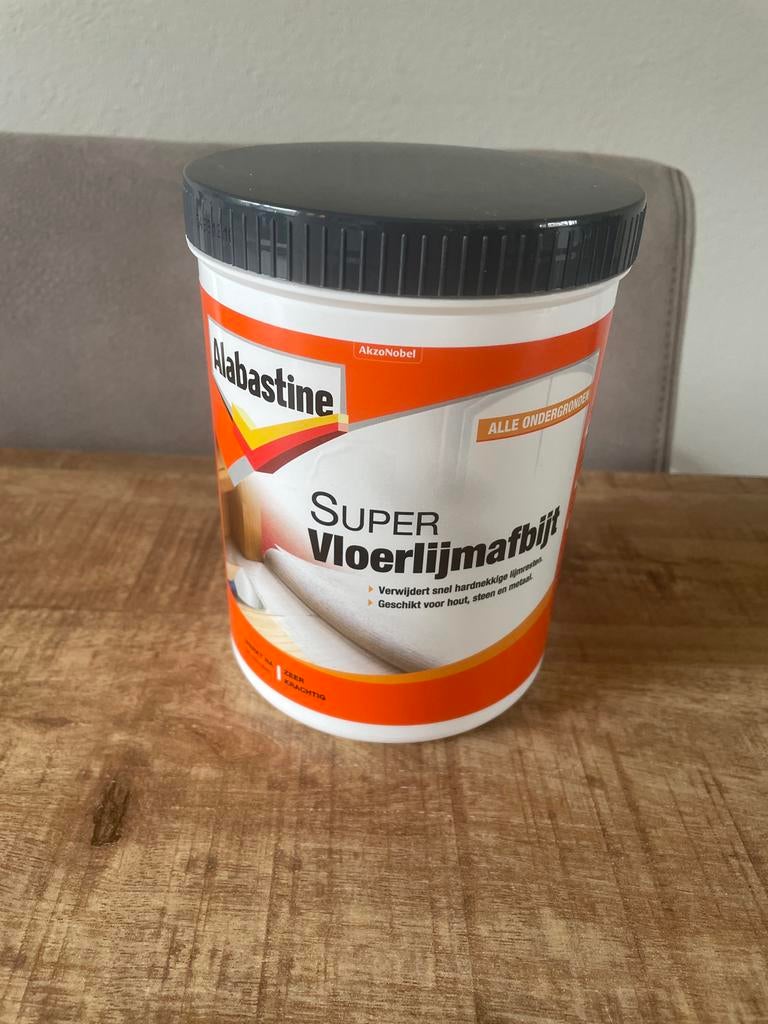 Alabastine Super Vloerlijmafbijt, Doe-het-zelf en Verbouw, Verf, Beits en Lak, Minder dan 5 liter, Ophalen of Verzenden, Gebruikt