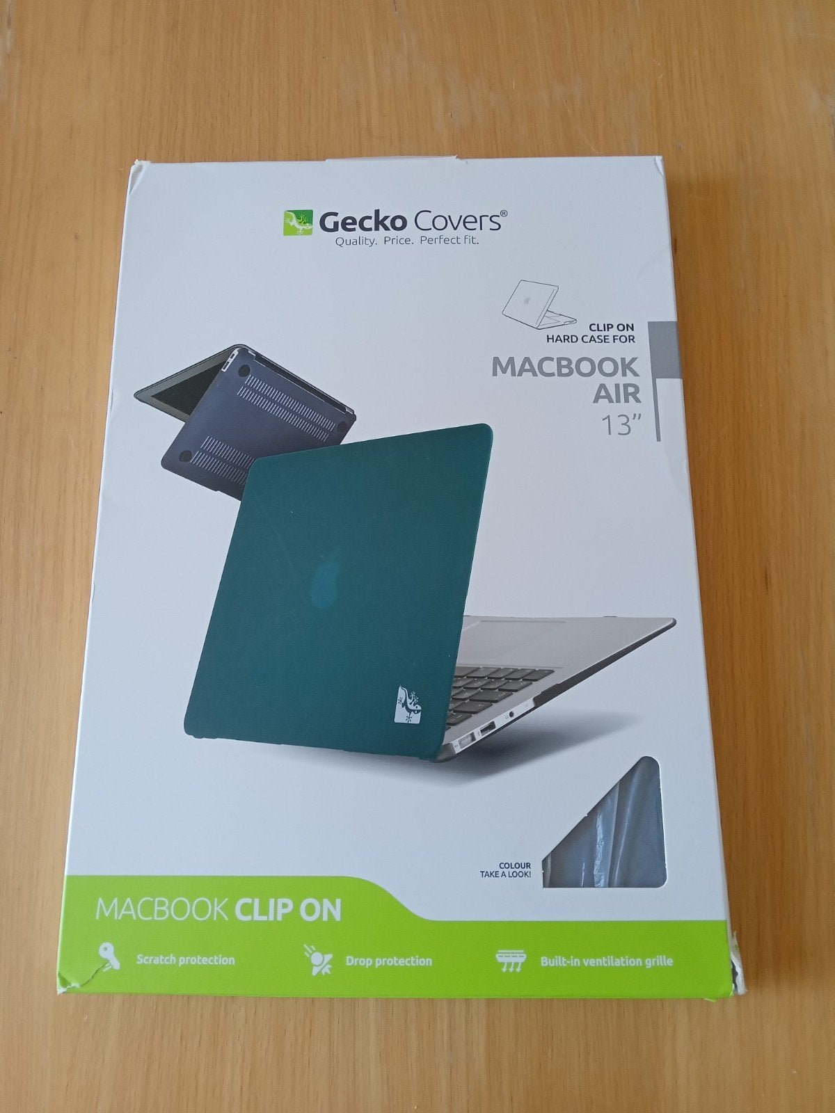 Gecko Covers clip on hard case MacBook Air 13" zwart NIEUW, 13 inch, Nieuw, Ophalen of Verzenden, MacBook Air