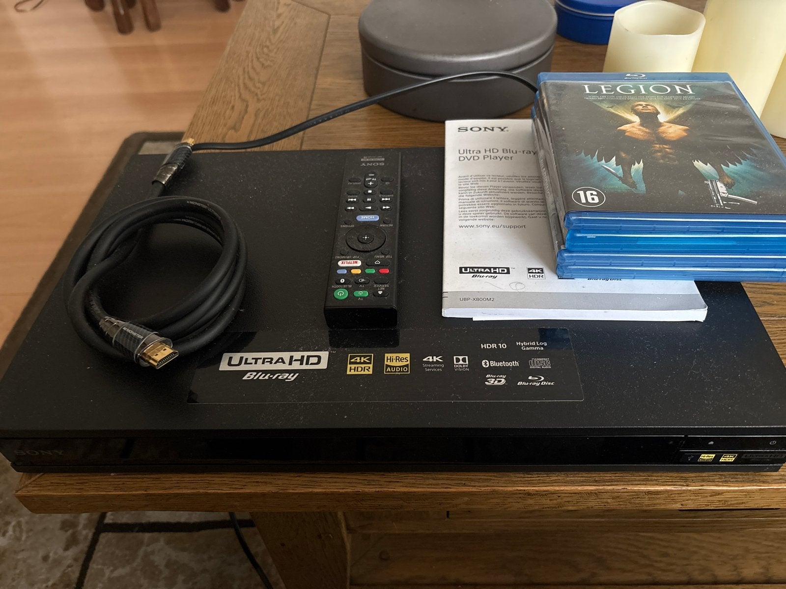 Sony UBP-X800M2 4K Ultra HD Blu-ray speler met afstandsbedie, Ophalen, Zo goed als nieuw, Film, 4K Ultra HD Blu-ray
