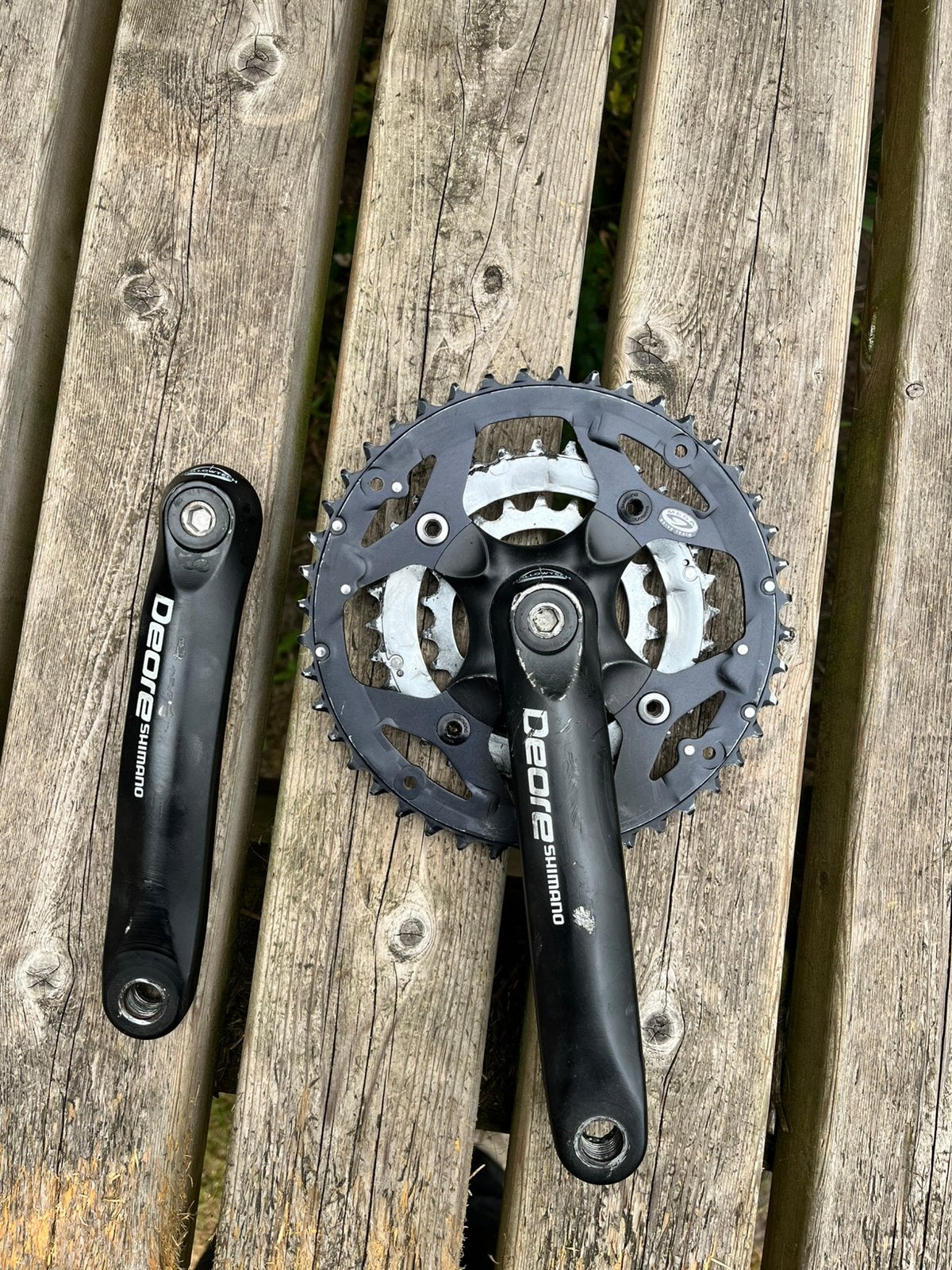 Shimano crankstel Triple, Fietsen en Brommers, Fietsonderdelen, Ophalen of Verzenden, Gebruikt, Toerfiets, Crankstel of Pedalen