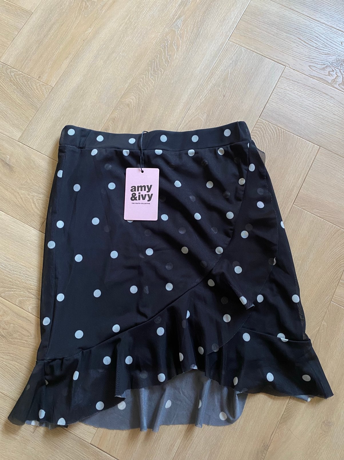 Nieuwe Amy & Ivy zwarte stippen rok. Maat xs, Kleding | Dames, Zwart, Nieuw, Ophalen of Verzenden, Maat 34 (XS) of kleiner