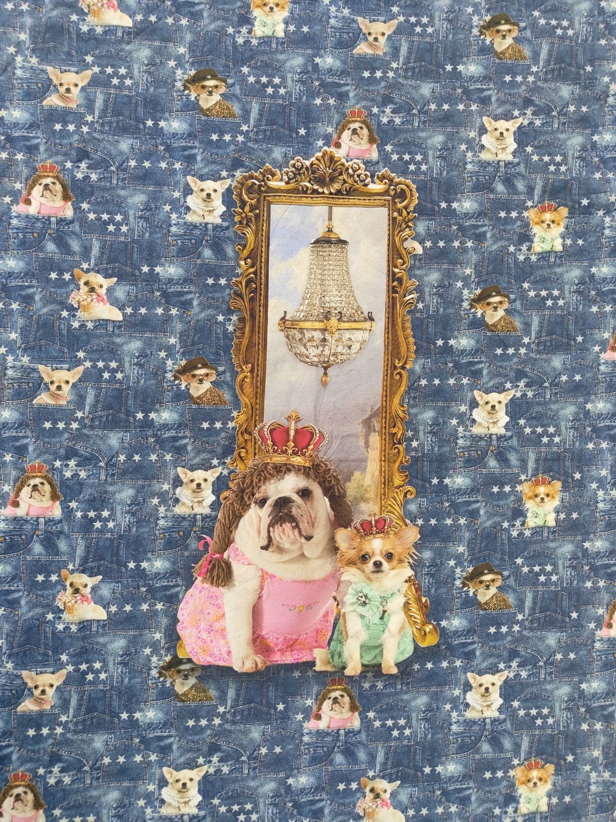 funky dogs - tricot paneel, 120 cm of meer, Nieuw, Ophalen of Verzenden, Katoen