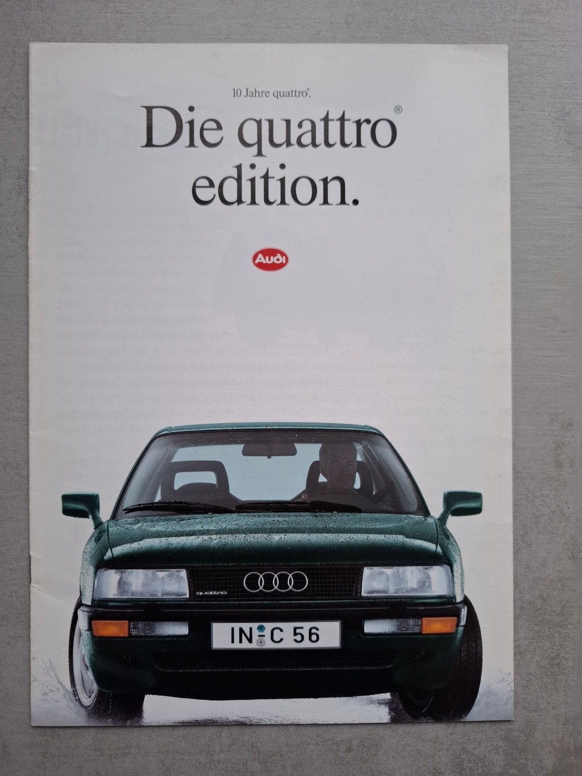 Audi Quattro Edition brochure, Ophalen of Verzenden, Zo goed als nieuw, Audi