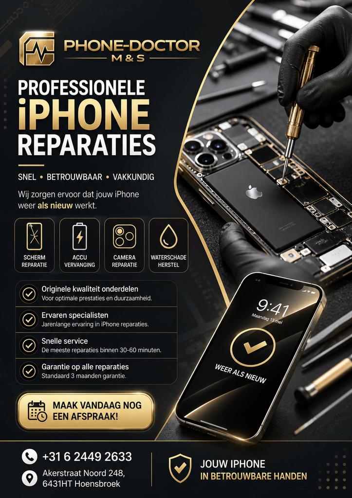 Professionele iPhone-reparaties, Ophalen of Verzenden, Zegels, Bonnen of Punten