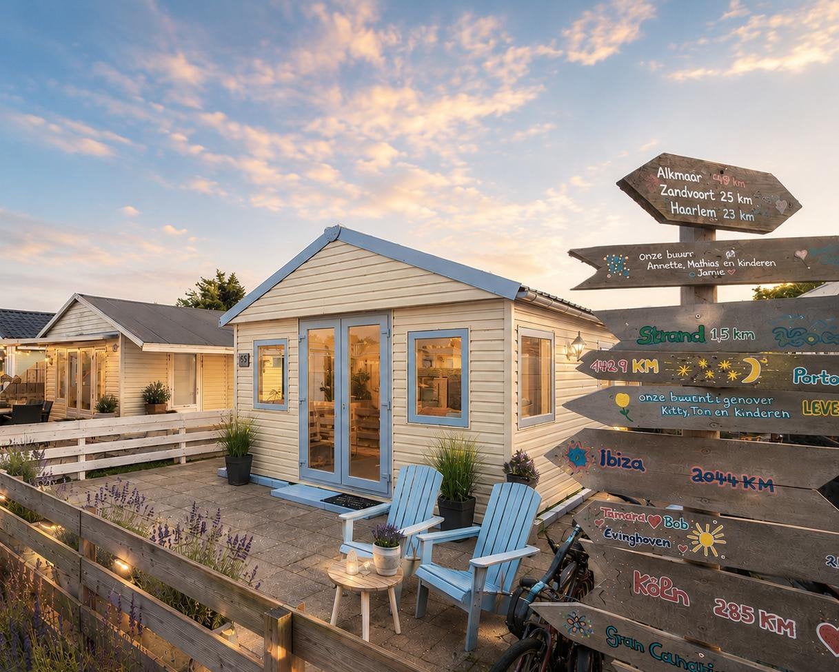 Sfeervol recreatiehuisje op Recreatieoord Hoek van Holland, Chalet