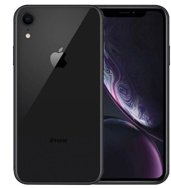 iPhone XR met hoes, barst achterkant (niet voelbaar), Telecommunicatie, Mobiele telefoons | Apple iPhone, Ophalen, Gebruikt, Zwart