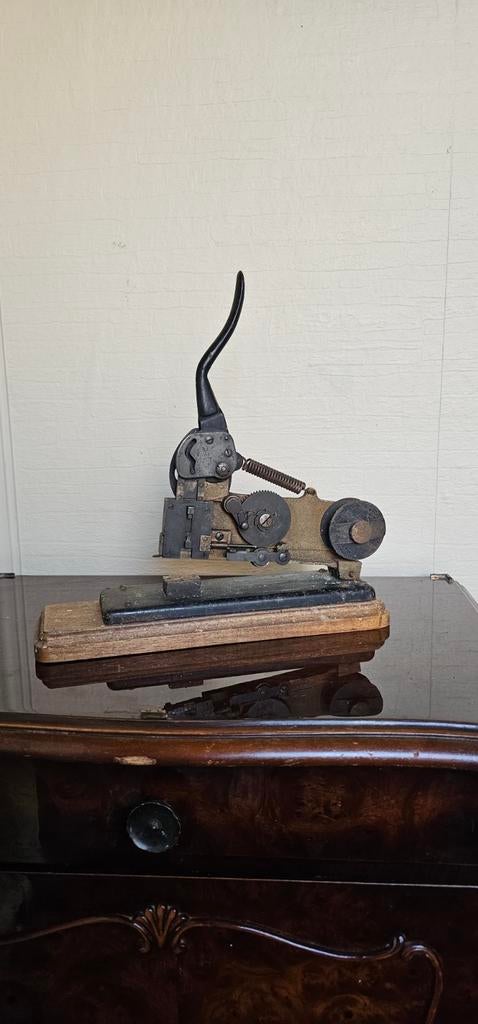 Vintage Papier Bind Machine - Werkend, Ophalen of Verzenden