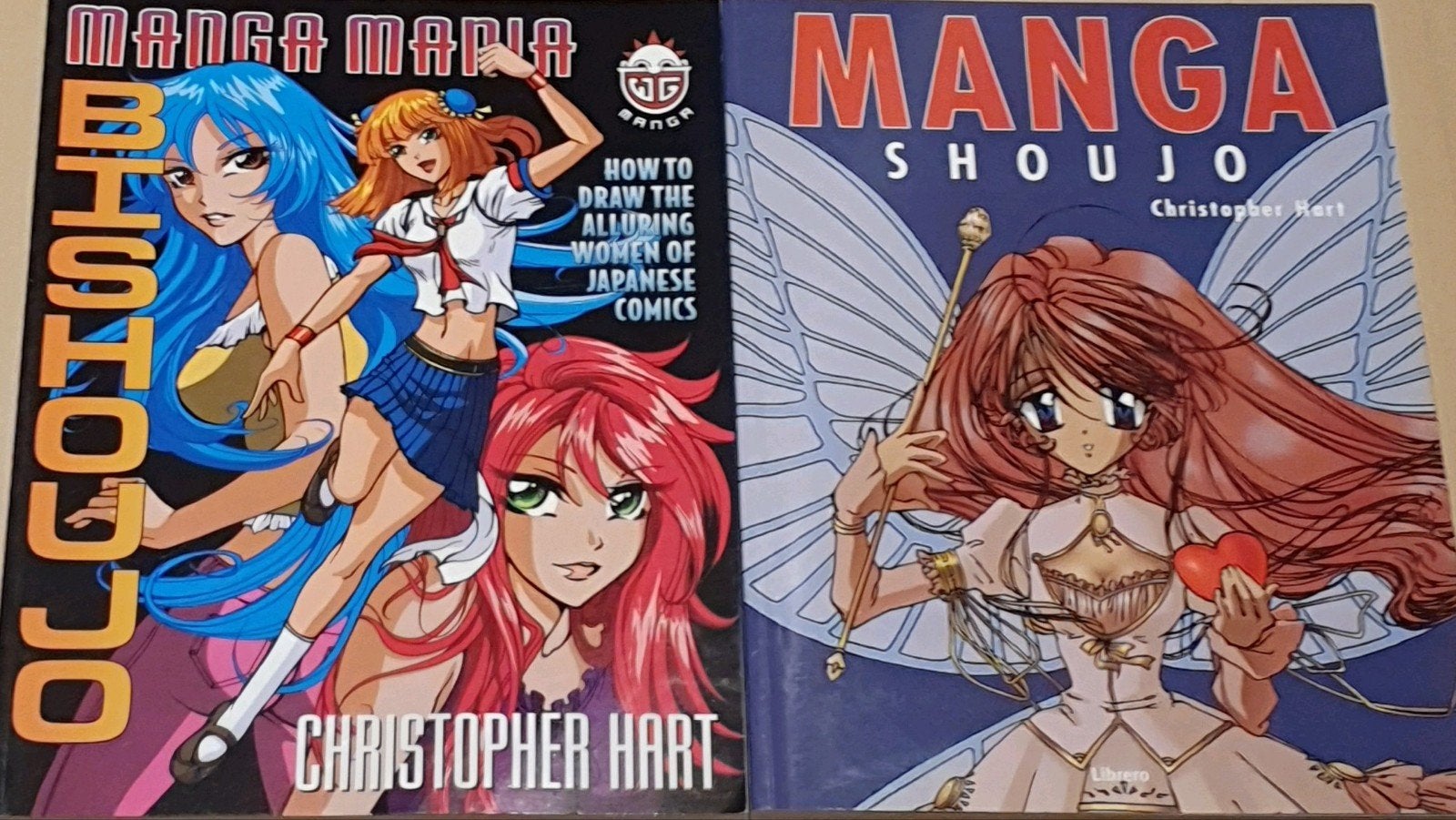 Te koop: Manga Shoujo & Manga Mania Bishoujo - Tekenboeken, Meerdere stripboeken, Ophalen of Verzenden, Gelezen, Christopher Hart