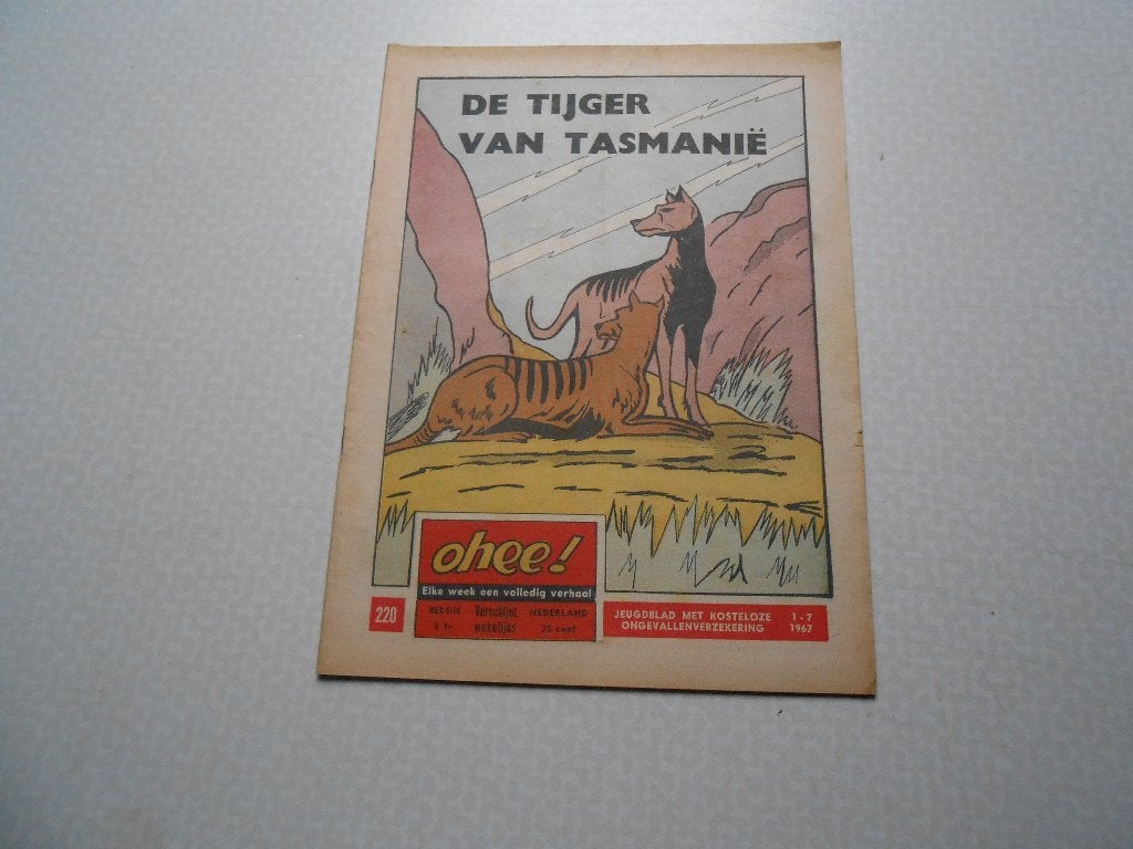 ohee 220 De tijger van Tasmanië 1967., Boeken, Eén stripboek, Ophalen of Verzenden, Zo goed als nieuw