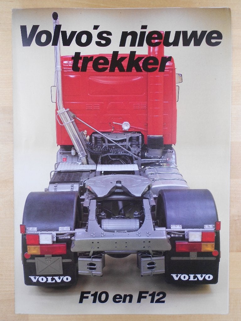 Volvo F10 F12 Trekker Brochure 1983, Volvo, Zo goed als nieuw, Volvo, Ophalen of Verzenden