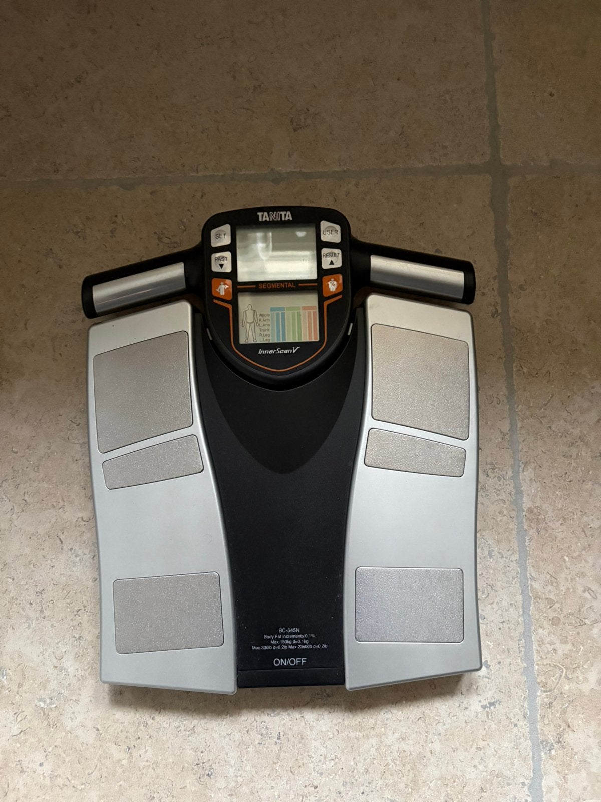 Tanita BC-545N InnerScan V – lichaamsanalyseweegschaal, Ophalen, Zo goed als nieuw, Personenweegschaal, 100 kg of meer