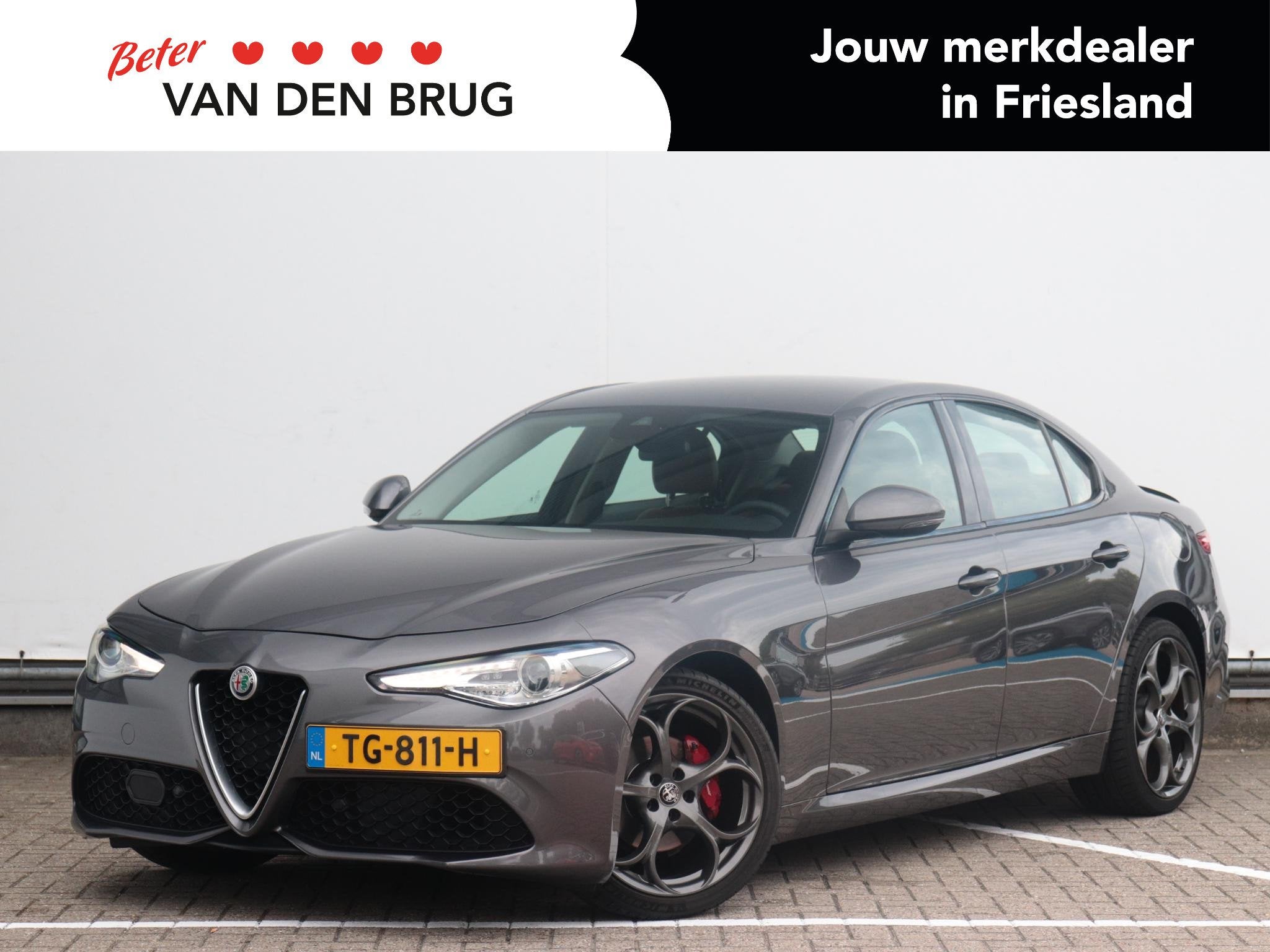 Alfa Romeo Giulia 2.0T Super | 200 PK | Bruin leder | Camera, Auto's, Alfa Romeo, Automaat, 745 kg, Euro 6, 4 cilinders