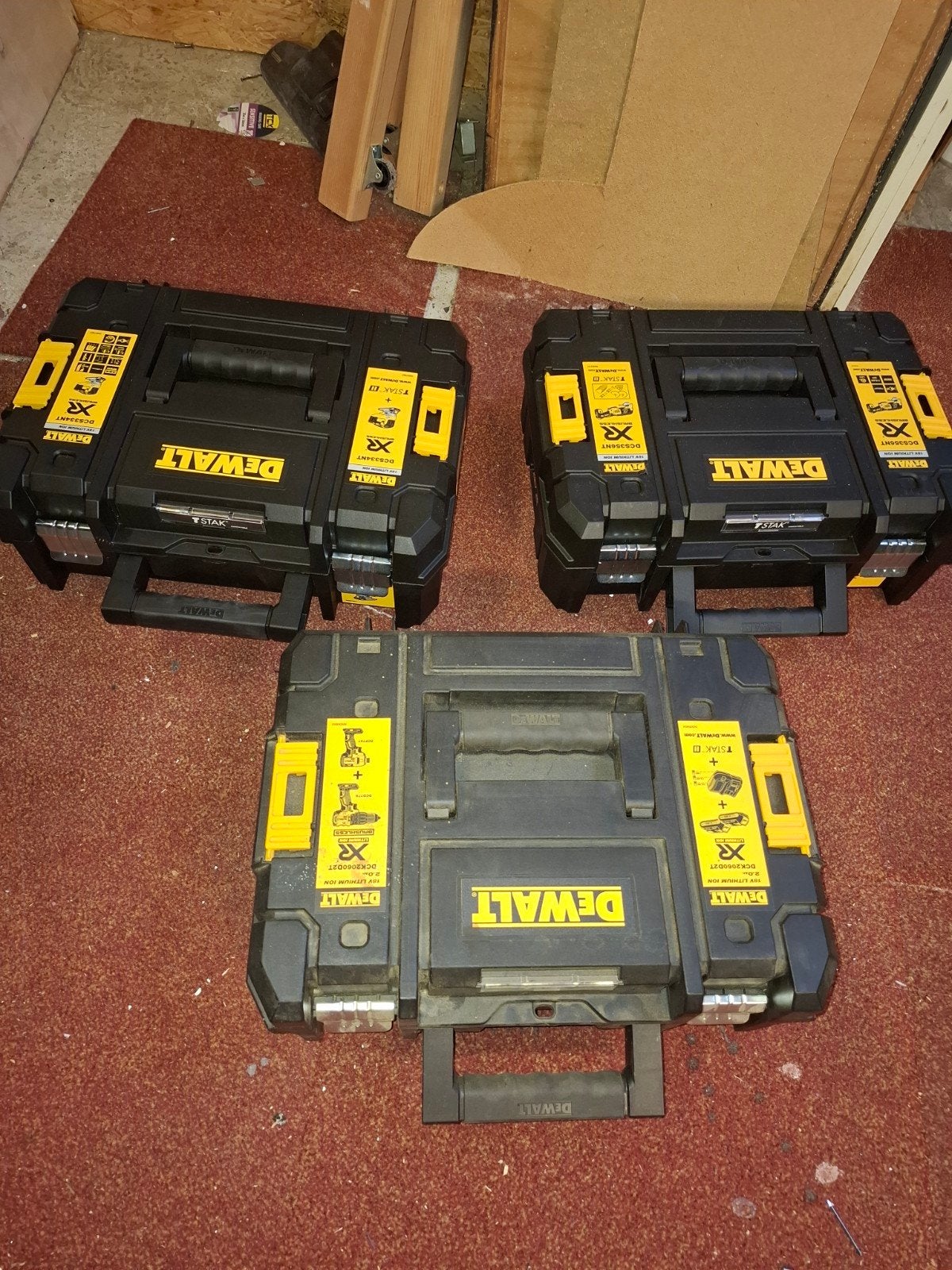 DeWalt TSTAK Gereedschapskoffer Set - Zo goed als nieuw, Ophalen of Verzenden, Zo goed als nieuw, Gereedschapsopslag, DeWalt