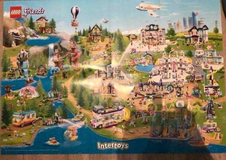 Nieuwe Lego Friends poster, Lego, Overige typen, Nieuw, Friends
