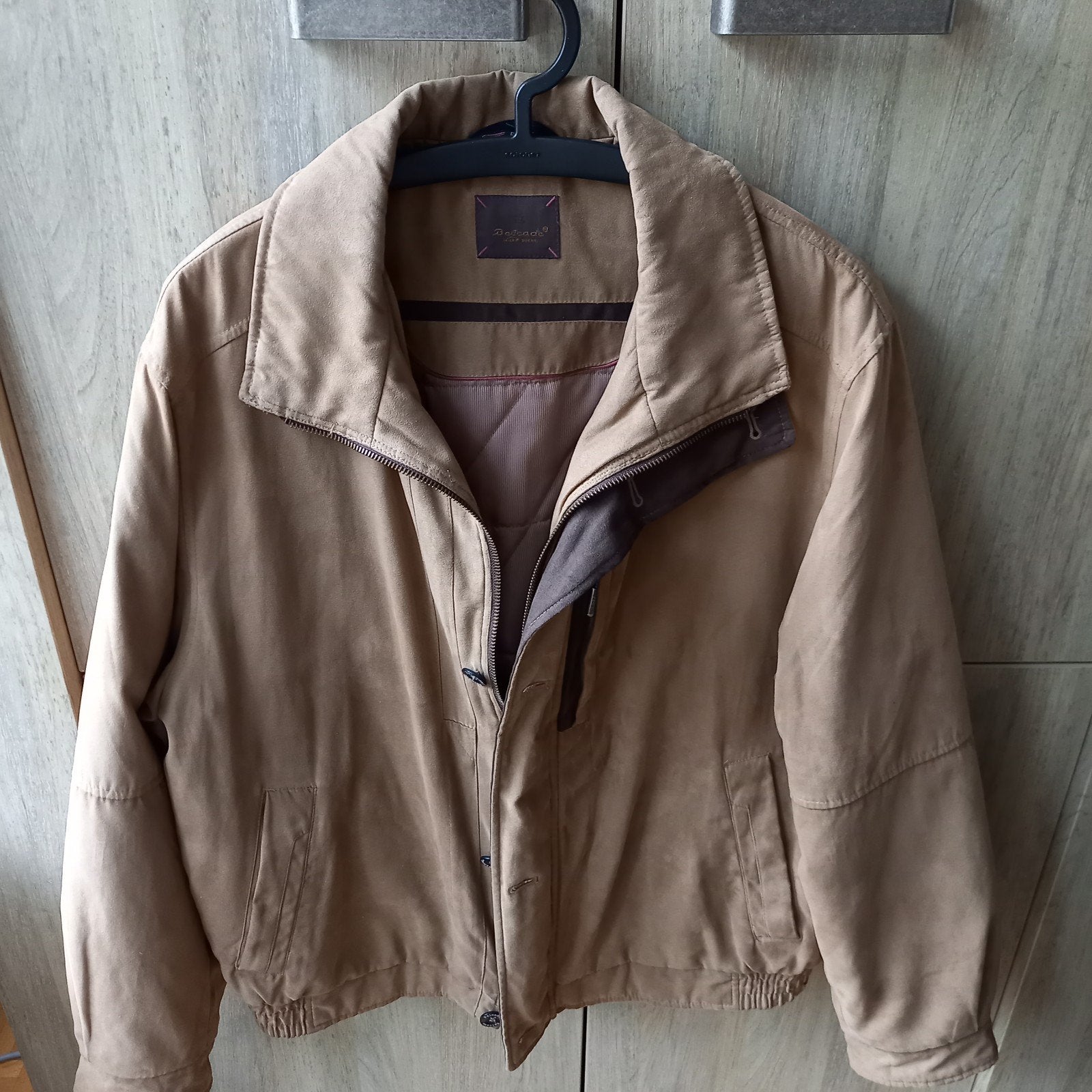Belcade Micro Suede Jas - Maat 50 (M), Overige kleuren, Maat 48/50 (M), Ophalen of Verzenden, Zo goed als nieuw