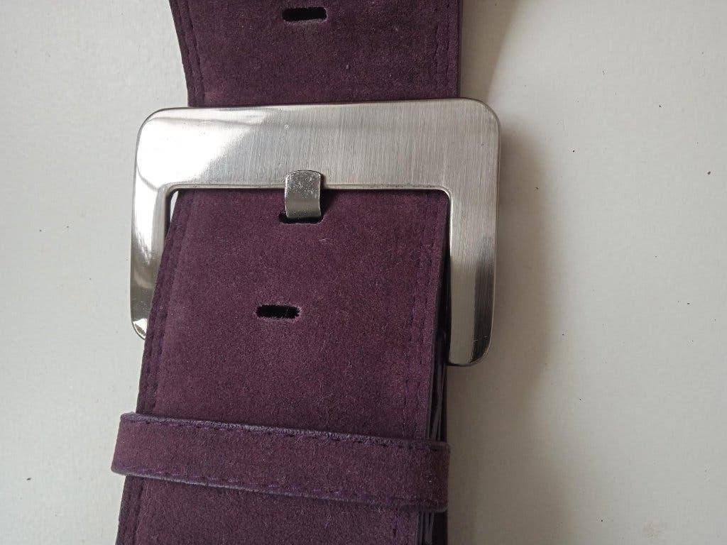 Brede  suedineachtige riem, Overige kleuren, 5 cm of meer, 90 tot 100 cm, Heupriem