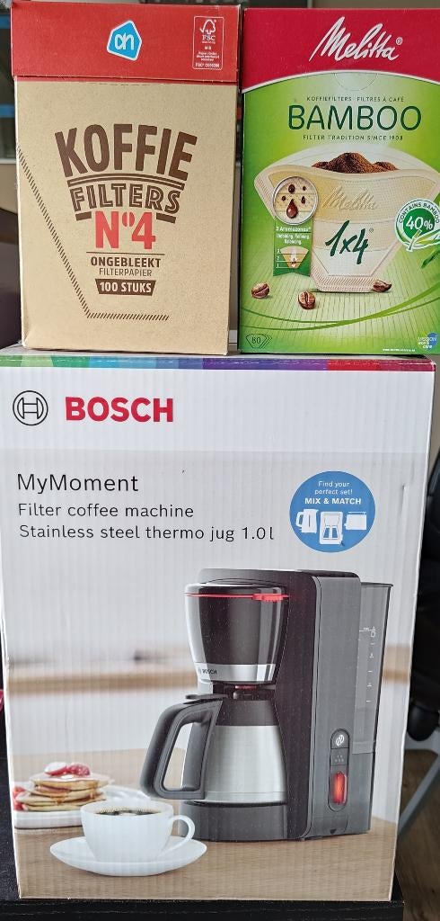 Bosch MyMoment filter koffiezetapparaat, Ophalen, 10 kopjes of meer, Koffiemachine, Gemalen koffie