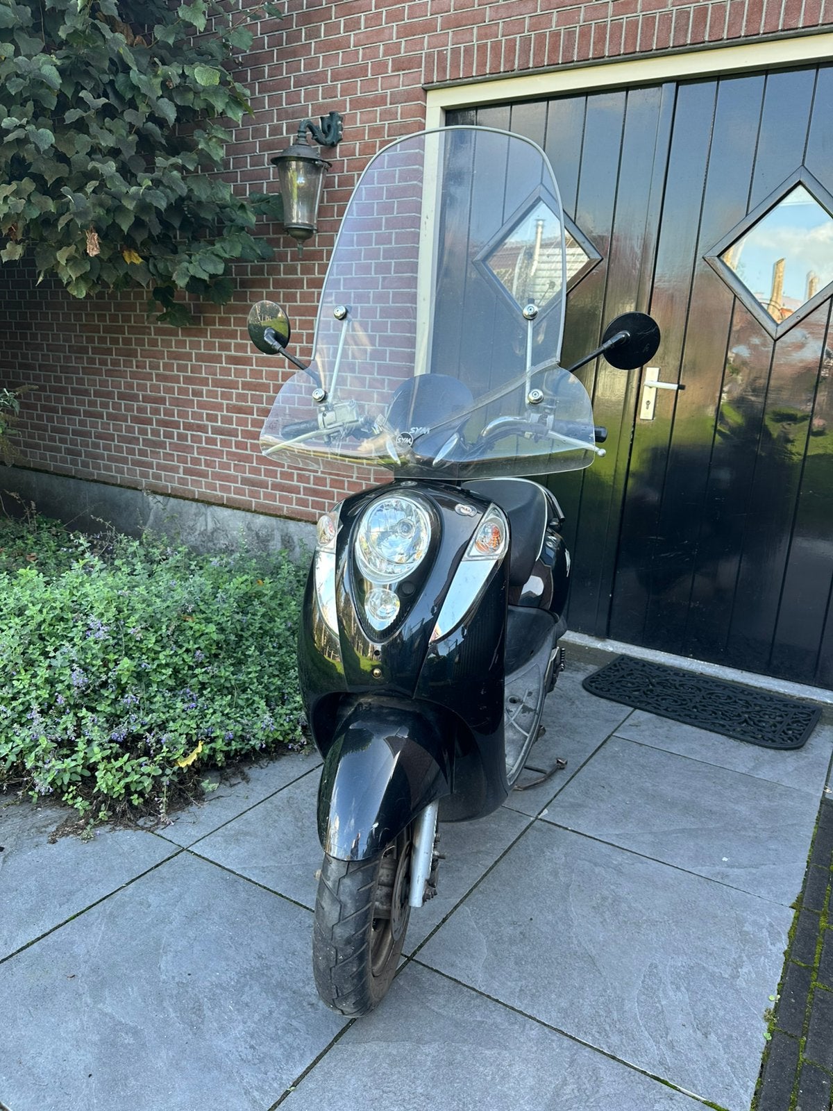 Sim Mio 50cc geel kententen loopt als een zonnetje, Ophalen, Gebruikt, Benzine, Mio