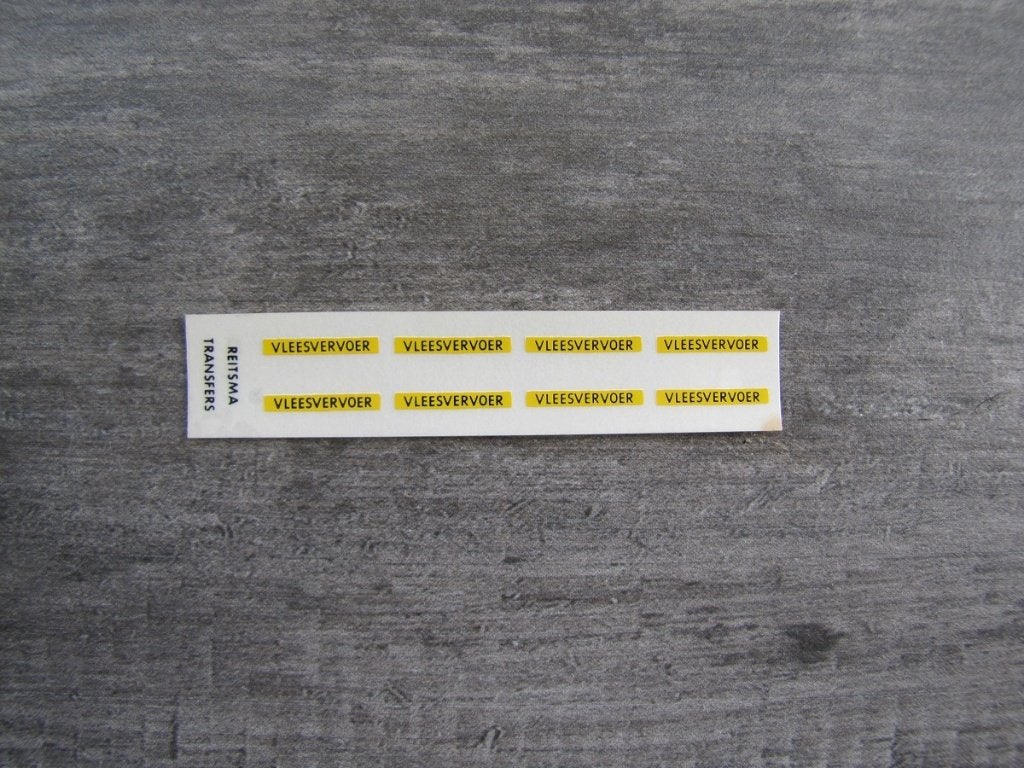 Velletje stickertjes vleesvervoer voor  Tekno of Wsi koeler., Ophalen of Verzenden, Zo goed als nieuw, Bus of Vrachtwagen, Tekno