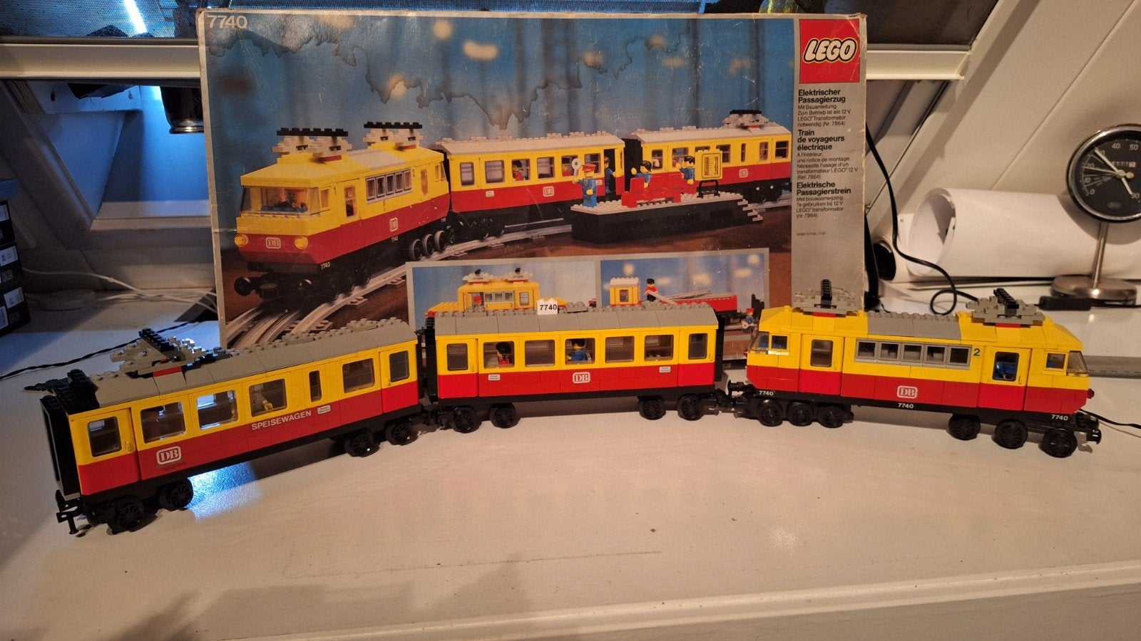 legoset 7740 12 volt passagierstreins, Overige merken, Gebruikt, Ophalen of Verzenden, Gelijkstroom