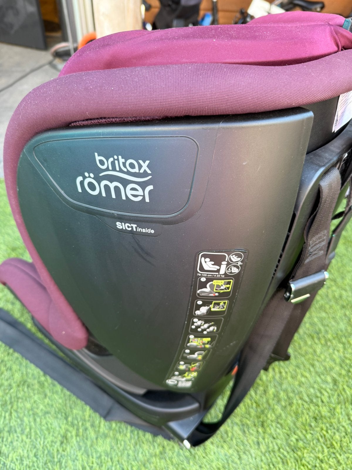 Autostoelje britax römer, Ophalen, Romer, Verstelbare rugleuning, Gebruikt