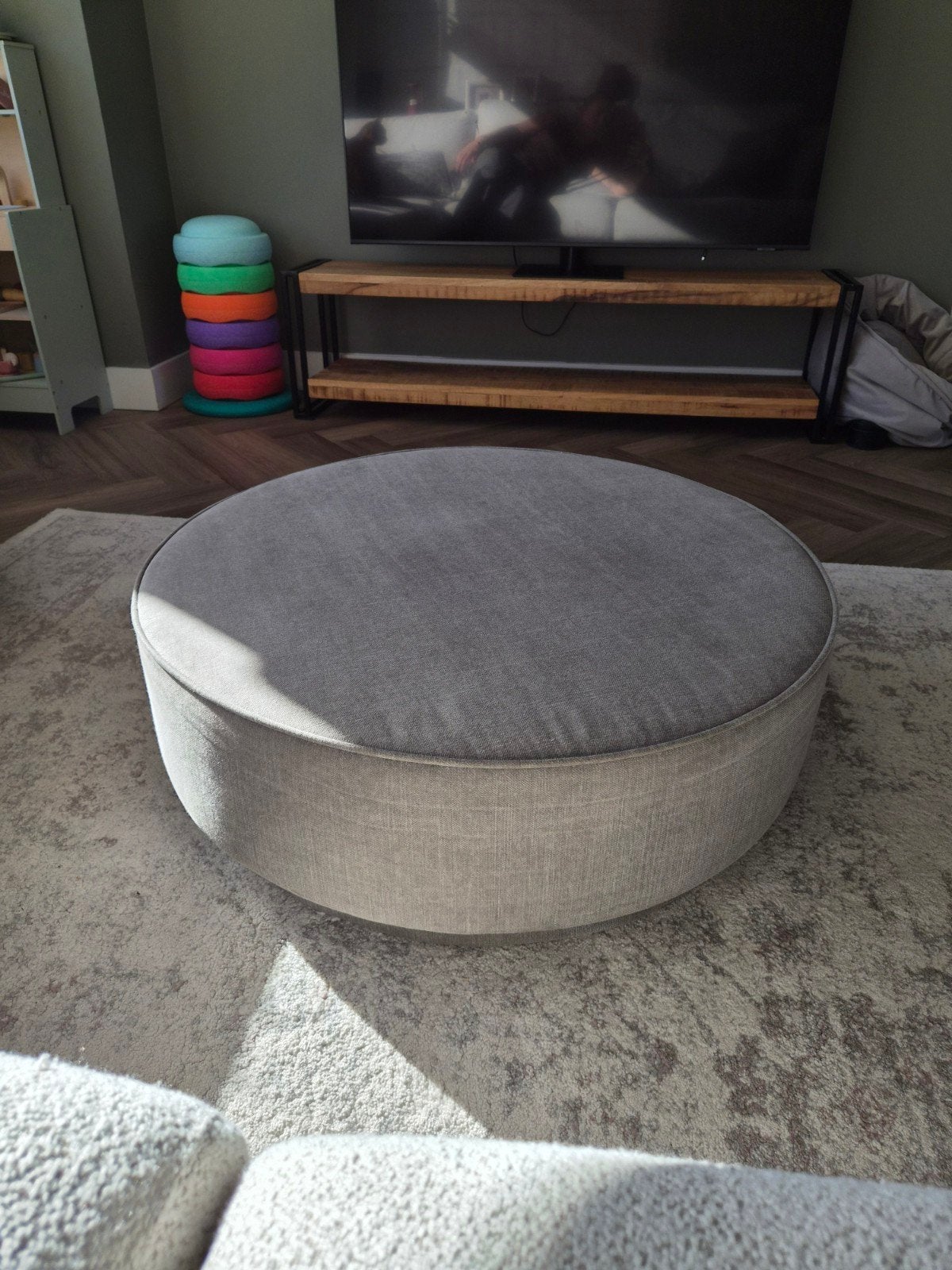 vtwonen poef, Ophalen, Minder dan 50 cm, Rond, Minder dan 50 cm