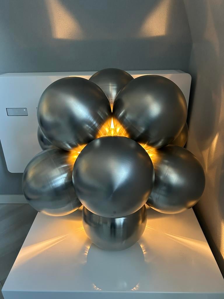 Marcel Simons - Geometric licht rvs design object/lamp, Ophalen, Zo goed als nieuw