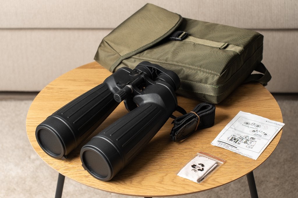 BRESSER Spezial Astro SF 15x70 Binoculars, Ophalen, 12 tot 20x, Porro (met knik), Zo goed als nieuw