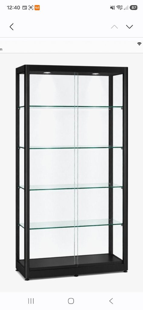 Vitrinekast, Huis en Inrichting, Ophalen, 50 tot 100 cm, 150 tot 200 cm, 25 tot 50 cm
