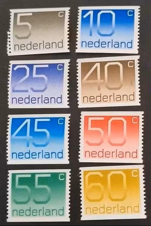 Nederland 1976-1981 - nvph 1108-1115A - Cijferserie Crouwel, Verzenden, Na 1940, Postfris