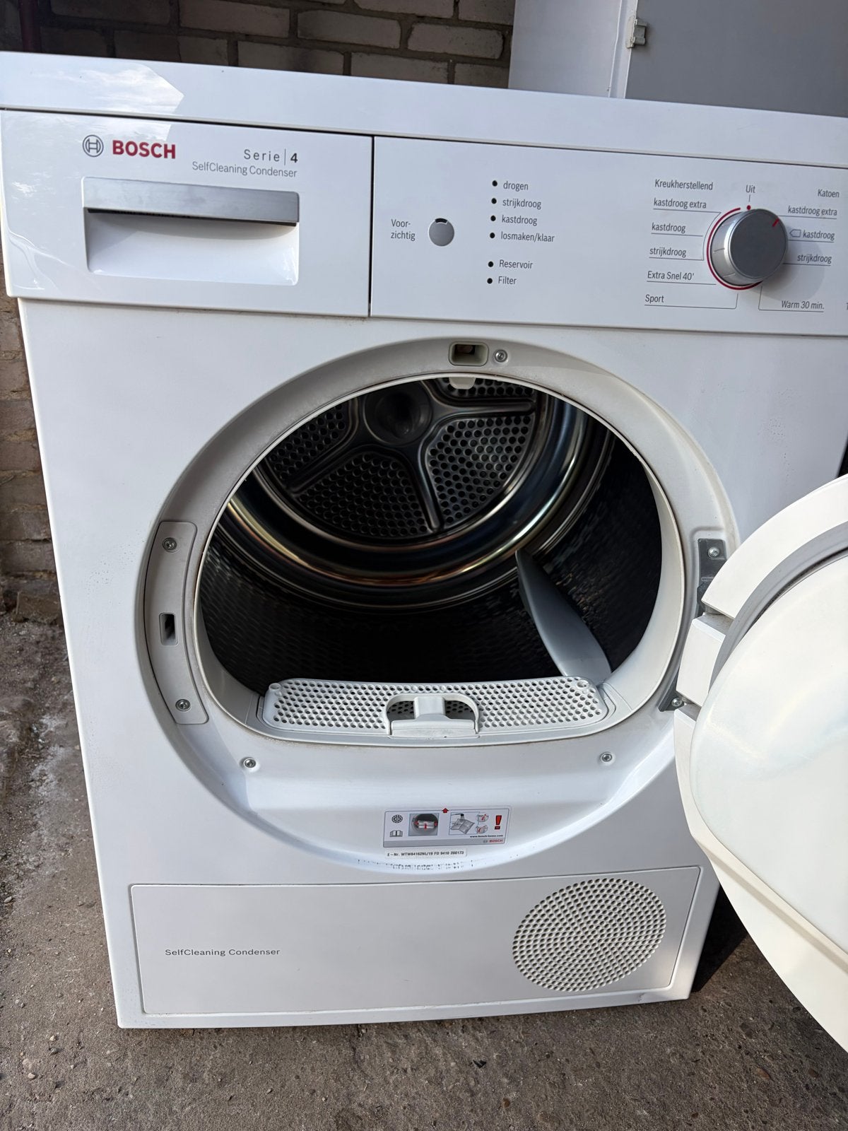 Bosch Serie 4 SelfCleaning Condenser wasdroger 7 kg, Ophalen, 6 tot 8 kg, Gebruikt, Voorlader