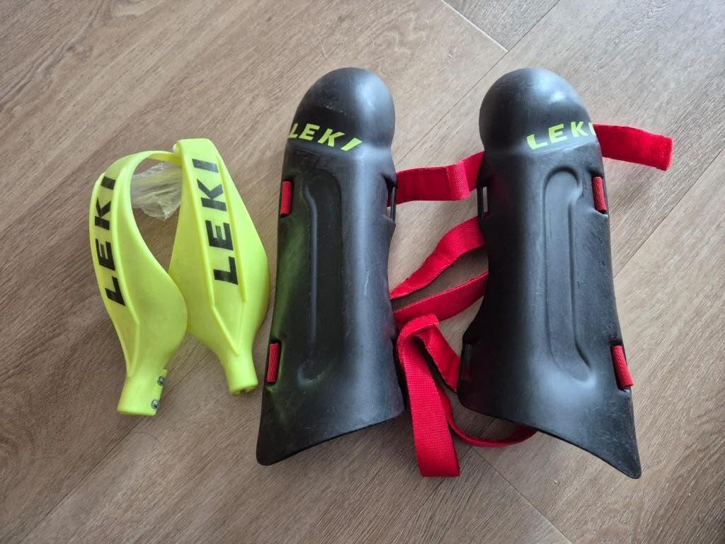 Leki Ski racing beschermers (stok kappen, beenbescherming), Overige merken, Gebruikt, 100 tot 140 cm, Overige typen