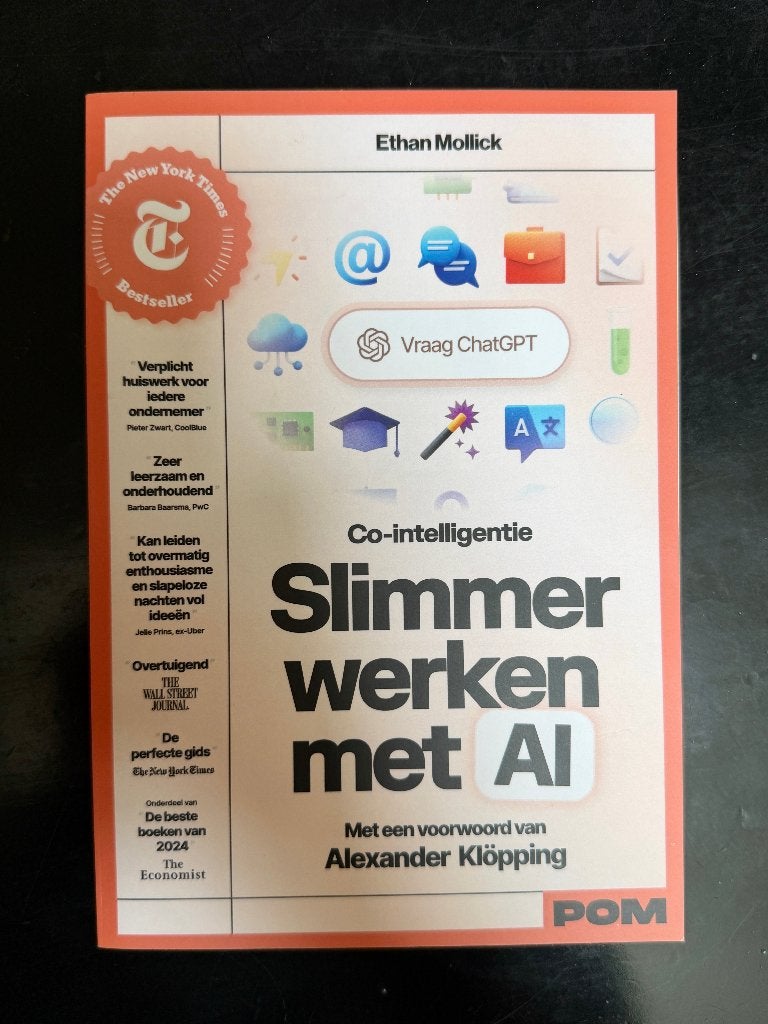Slimmer werken met AI – Ethan Mollick – Co-intelligentie, Boeken, Informatica en Computer, Ophalen of Verzenden, Zo goed als nieuw