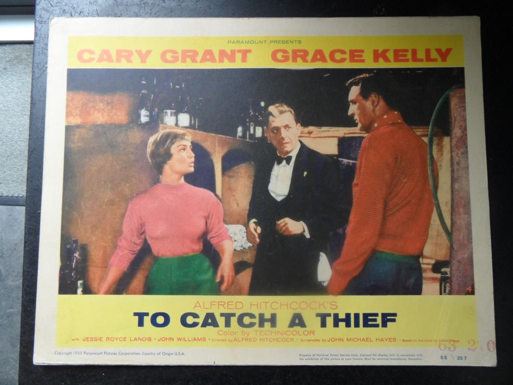 Hitchock filmposter Grace Kelly Gary Grant, Rechthoekig Liggend, Ophalen of Verzenden, Zo goed als nieuw, A1 t/m A3