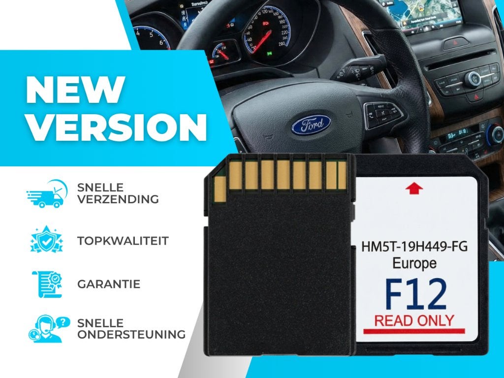 Ford F12, Sync 2 - SD Kaart ✅ Navigatie Europa 2024-2025, Verzenden, Nieuw, Heel Europa, Landkaarten
