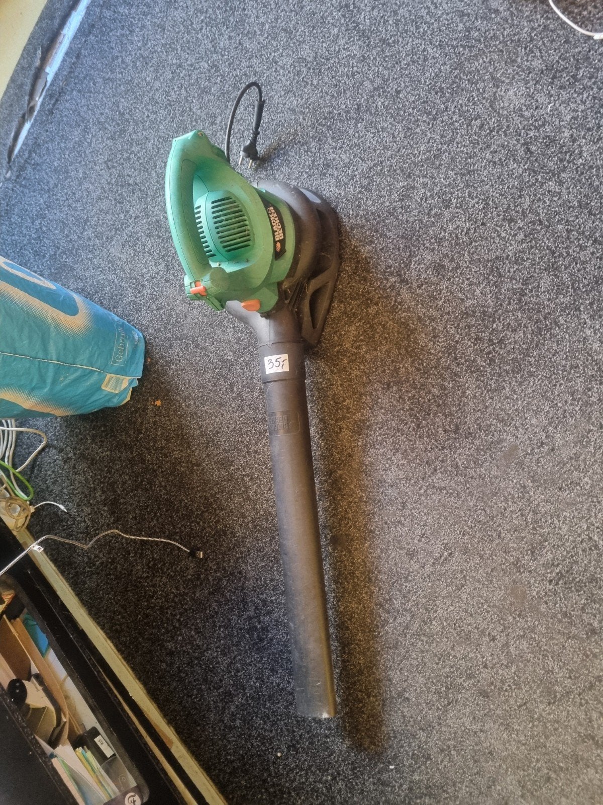 Black & Decker GW350 Bladblazer/Bladzuiger 1800W, Ophalen, Gebruikt, Met zuigfunctie, Handgedragen
