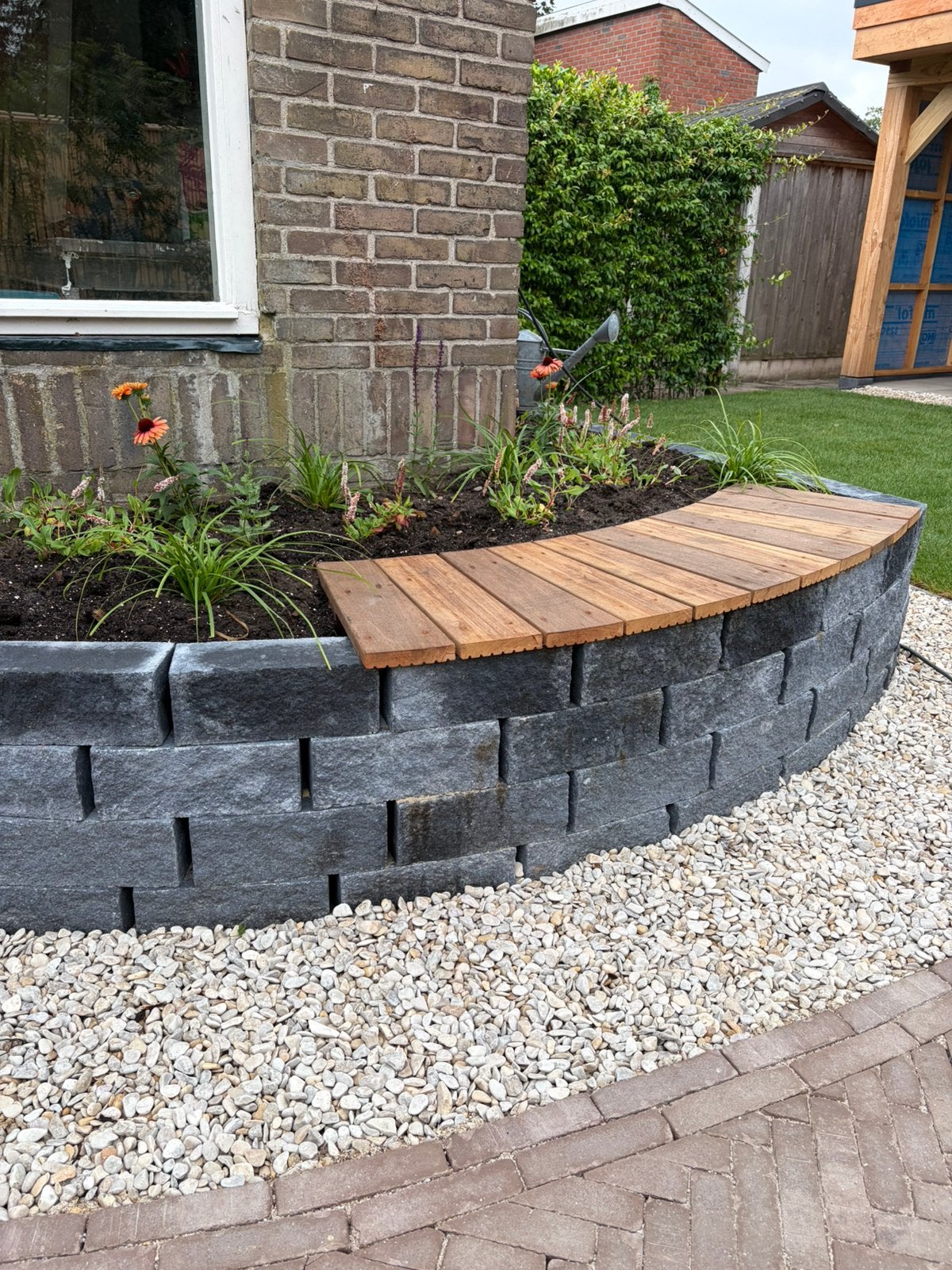 Tuinvisie Wallblock split 12x12x30 antraciet 46 stuks nieuw!, Ophalen, Nieuw, Minder dan 100 cm, Minder dan 25 cm