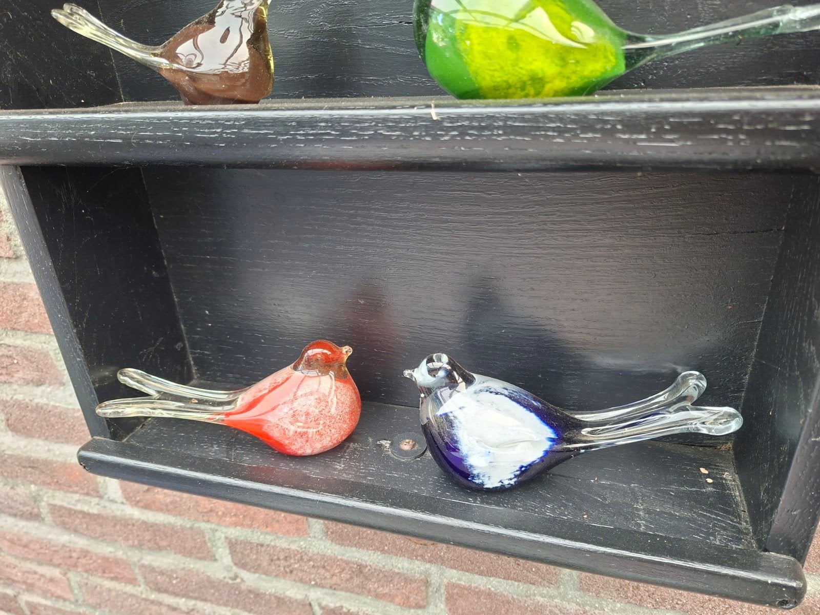 Glazen vogels decoratie, Huis en Inrichting, Ophalen, Gebruikt, Meerkleurig, Overige stijlen