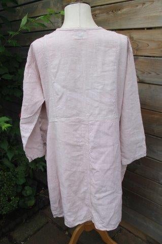 Jurk zacht rose Completo Lino by Arthurio XXL Vaste prijs AA, Verzenden, Maat 46/48 (XL) of groter, Zo goed als nieuw, Completo Lino by Arthurio