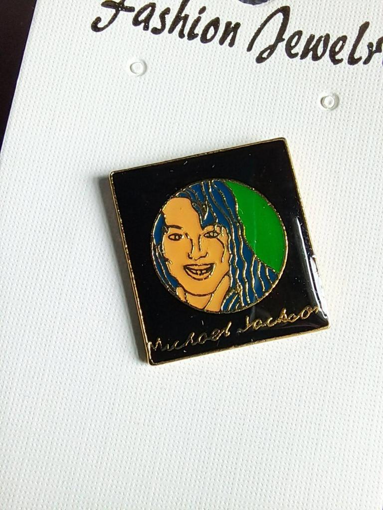Vintage Pin Badge Michael Jackson jaren 80, Ophalen of Verzenden, Kleding