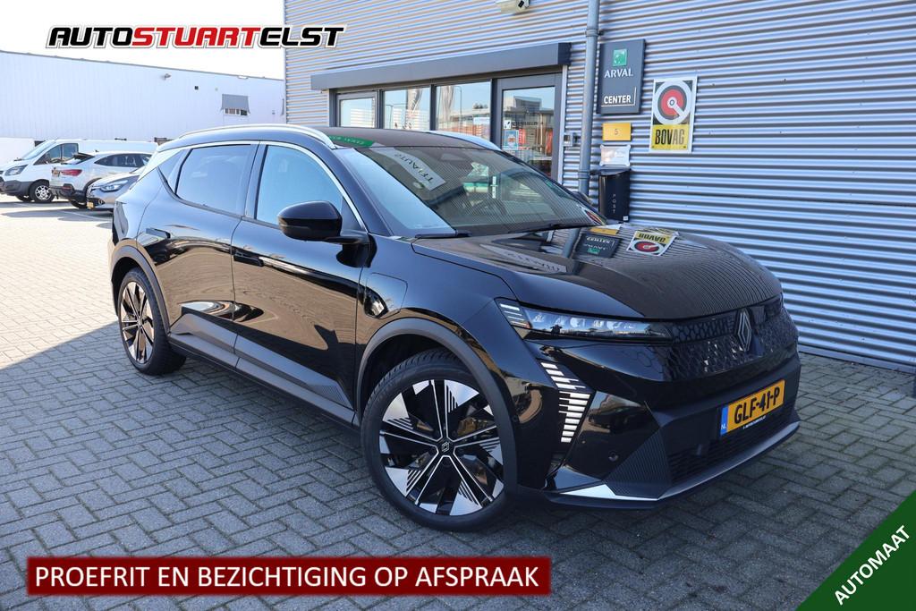 Renault Scenic E-Tech EV60 comfort range techno 1e Eigenaar, Parkeersensor, Gebruikt, Leder en Stof, Zwart